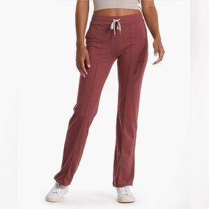 Vuori Halo Wide Leg Flare Pants XS hazelnut